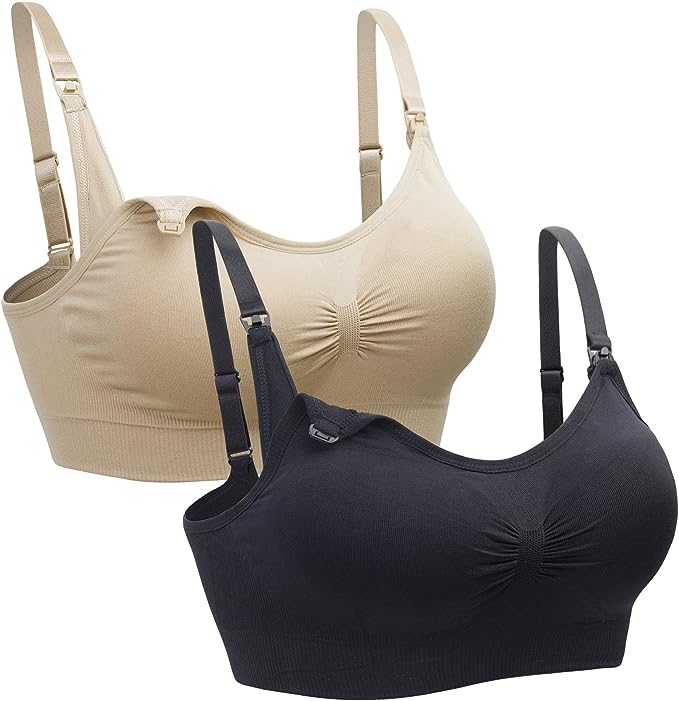 Simple Wishes Everyday All-in-One Nursing and Pumping Bra, Black, L-40/42  (D-DD) : : Clothing & Accessories