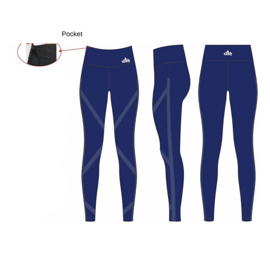 [EXCLUSIVE PREORDER - SHIPS END OF OCT.] KAI MESH PANEL LEGGINGS | ROYAL BLUE