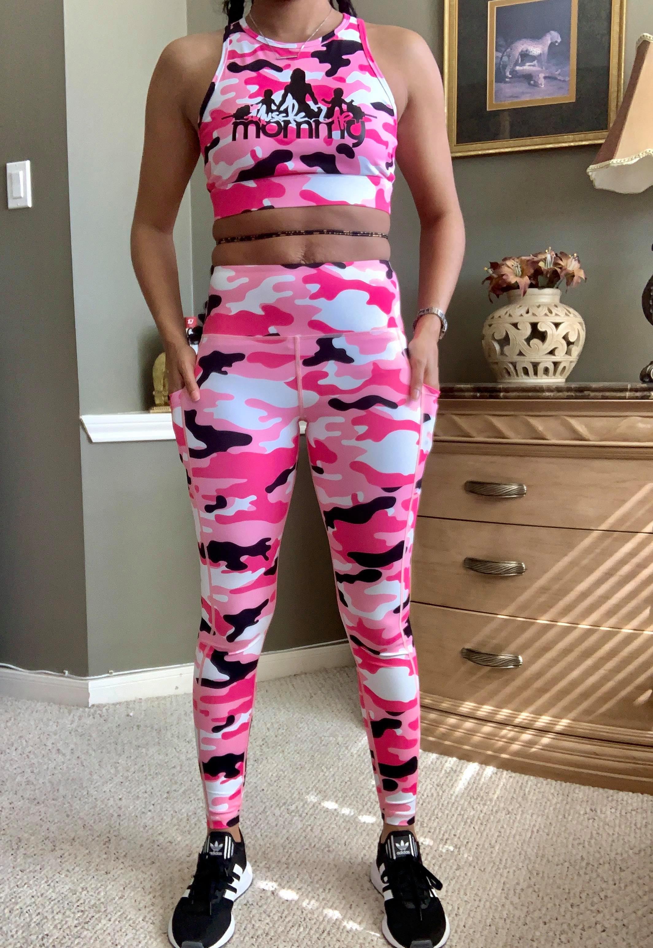 Military Workout Log Book: Pink Camouflage Workout and Exercise