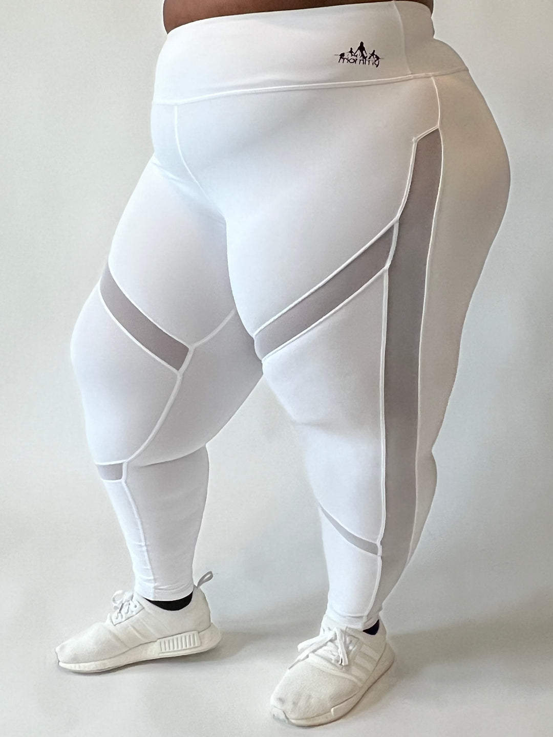 Muscle Up Mommy®, Mesh Panel Leggings, High Waist + Compression