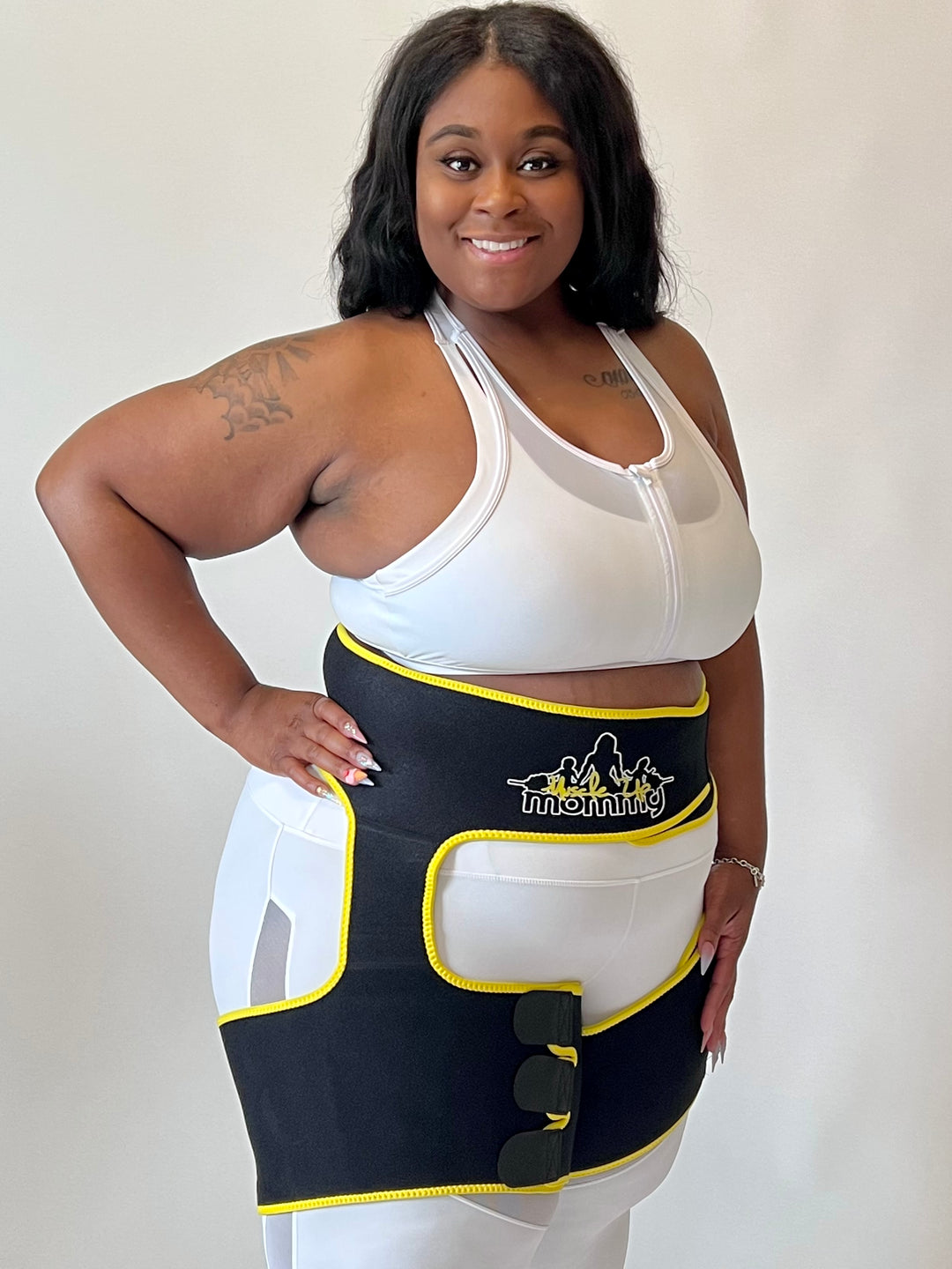 Muscle Up Mommy®  Best Sweat Belt, Waist Trimmer & Butt Lifter Combo